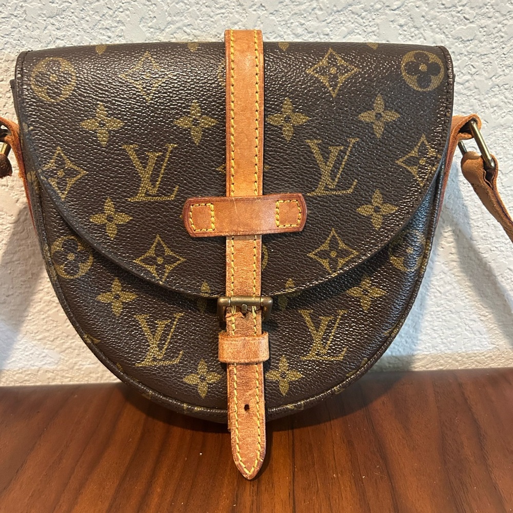 Louis Vuitton Monogram Chantilly PM Saddle Crossbody with Vachetta Trim